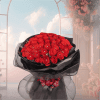 red rose bouquet