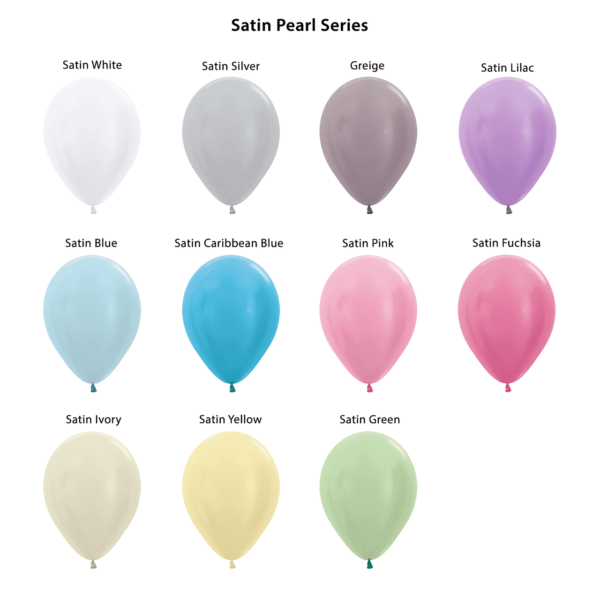 11" Satin Pearl Helium Balloon