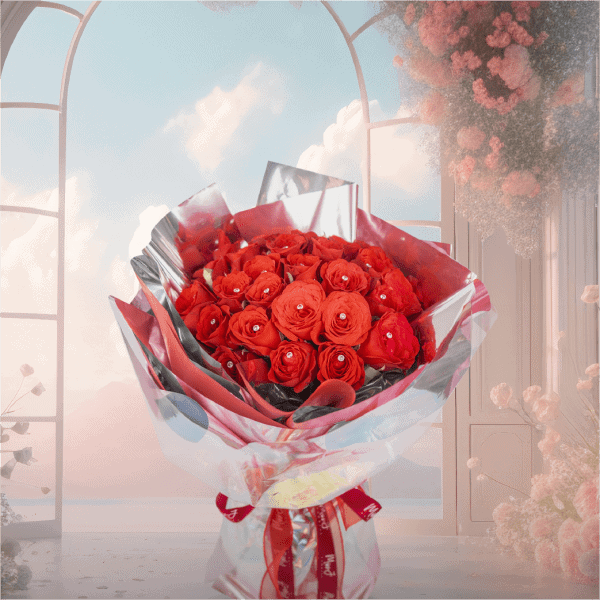 red rose bouquet for proposal