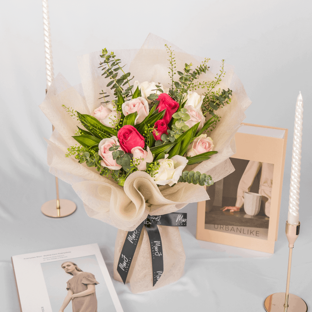 Fresh rose bouquet