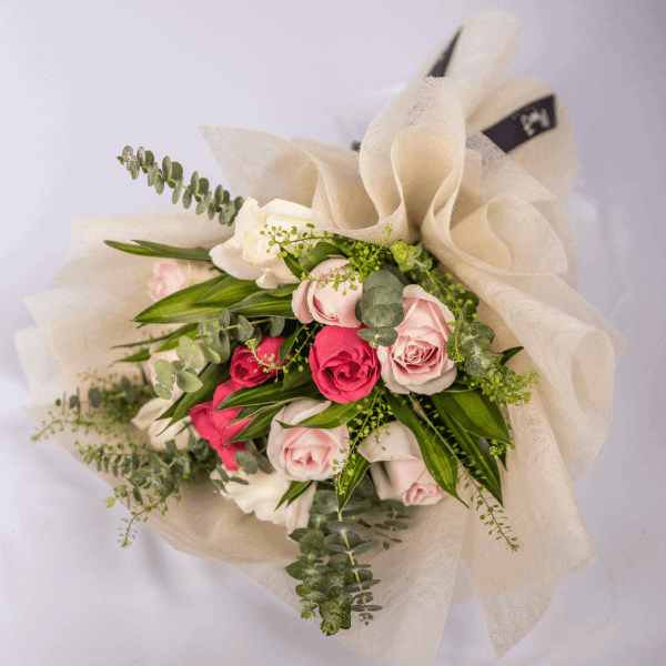 fresh rose bouquet in klang valley